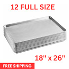 12-pack Wholesale Aluminum Baking Sheet Pans  Perforated  Full-size  18  X 26 
