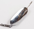 Vintage Pflueger Record 1832 Fishing Spoon Lure Size 4 Chrome Usa Bulldog Logo