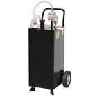 35 Gallon Fuel Gas Caddy W wheels   Manual Transfer Pump Diesel Fuel Torage Tank