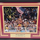    hulk Hogan Autographed Framed Photo Jsa Coa Witnessed Wwe Hall Of Fame 2005 