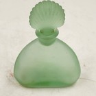 Green Frosted Glass Apothecary Perfume Bottle By Taste Setter By Sigma Italy Vtg
