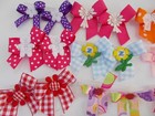 50 Fancy Dog Pet Child Baby Grooming Bows Color Variety 2 Sizes Lot    60