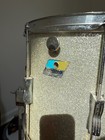 Authentic Vintage Ludwig Drum Set Used - 22 14 15 Silver Sparkle
