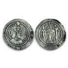 Sasanian Empire  Vahram  bahram  V Ar Drachm   420-438 Ad   3 55g   28 1 Mm