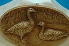 Vintage Carved Wood Wildlife Wall Plaque