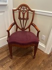 Dining Arm Chairs Hepplewhite Shield Back Vintage By Bernhardt
