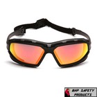Pyramex Highlander Xp Safety Glasses Sky Red Mirror Anti-fog Lens Z87  Sbg5055dt