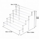 Acrylic Risers Display Stand For Action Figures  5 Tier Clear Display Collect