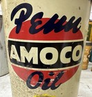 Lqqk  Vintage Penn Amoco Permalube Processed Motor Oil Old Metal Can 5 Quart
