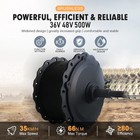 Snow E-bike Conversion Kit 36v 48v 500w 4 0 Tire Rear Rotate Hub Motor Wheel 