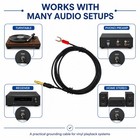 Sam johnny Turntable Ground Wire 5ft  18awg Ofc Gold-plated 5ft  Black