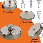 Strong Neodymium Round Magnet With Bolt  4 Pcs Heavy Duty Rare Earth Magnets    