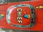 Vintage Japan Fire Department Chief Tin Litho Toy Car
