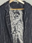 Vintage Black Crushed Velvet Cape Cloak Jacket Lined L Goth Whimsigoth