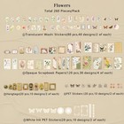 Teniinet 260 Pcs Vintage Scrapbooking Supplies Aesthetic Journaling Kit large   