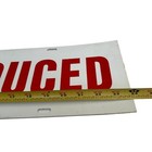 Vintage Price Reduced Plastic Sign 24    Double-sided
