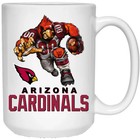 Arizona Cardinals Big Red Logo Player Mascot White 15 Oz Ceramic Coffee Mug Cup