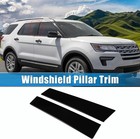 Pair Windshield B Pillar Trim Panel Door Outside Cover Ford Explorer 2011-2017