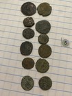 Roman Imperial Bronze Ancient Coins Lot Of 10 Assorted Types Uncleaned