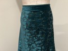 Hunter Green  Stretch Velvet Sequins Embroidery Fabric 60    Width Sold By Yard