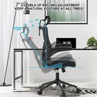 Home Office Chair  Ergonomic Comfy Desk Chair  High Back Computer Black Modern