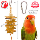 Bonka Bird Toys 2123 Small Sola Star Natural Beak Chew Shred Parrot Cage Toy Pet