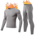  Thermal Underwear For Men - 2 Styles  185g Medium Grey1 220g Thin Fleece Lined