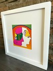 Peter Max Original 60s Psychedelic Illustration Framed Card    Peter Max P