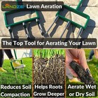 Landzie Hollow And Spike Tine Lawn Aerator Set