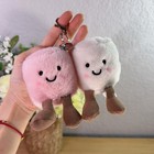 Jelly Cat Amuseables Pair Of Marshmallows Plush Keychain Bag Charm Kids Gift Nwt