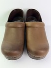 Dansko Professional Clog Shoes Womens Size 5 5 Brown Leather Slip Resistant Nice
