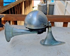 Vintage Chris Craft Style Brass Boat Horn Art Deco Spaceship Untested