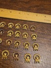 Lot 20 Mini Floral Hearts France Vintage 60s Brass Stampings Jewelry Silver