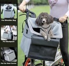 Barkbay Pet Carrier Bicycle Basket Bag Booster Backpack For Dogs And Cats
