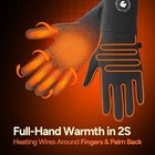  Heated Gloves For Men Women  3200mah Rechargeable Electric Battery  Medium