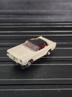 Aurora 1372 Tjet Ho Slot Car White W  Black Hardtop  65 Ford Mustang Red Seats 