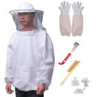 Beekeeping Suit Bee Honey Keeping Equipment Gloves Hive Brush Hook Veil Set Ah9