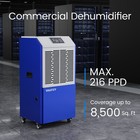 155 216 280 Pint Commercial Dehumidifier  Large Industrial Dehumidifier
