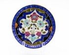 Plates 5  Set Of 2 Asian Floral Design Decorative Blue  unknown Marking 