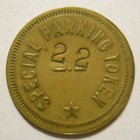 Optimist Parking Lot  frederick  Maryland  Parking Token - Md3520ab