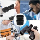 2 Pcs Microscope Eyepiece Cap Binoculars Rubber Cups