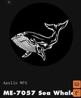Apollo Gobo Metal Me-7057 Sea Whale - Lot Of 2