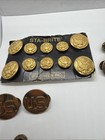 Vintage U s  Army Military Collar Discs   Uniform Buttons Lot  21 Pieces 