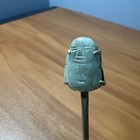 Green Buddha Jadeite Collectible Sterling Silver Souvenir Spoon Made Hong Kong