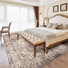5x7 Washable Area Rug  Upgraded Denser Surface Vintage Rugs  Honeycomb Non 