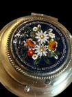 Vintage Italian Micro Mosaic Trinket Pill Box Signed Fap Italy
