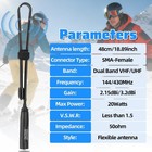 Baofeng Antenna Ham Radio Long Range Antenna 18 89-inch Dual Band Vhf Uhf 144 43
