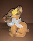 Vintage Steiff Mopsy Dog Mohair-swivel Head-tongue Out  4010 12