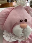 Vtg 1986 Fisher Price Puffalumps Pink Bunny Rabbit Stuffed Animal-see Pictures