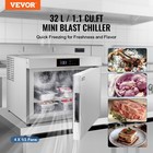 Vevor 32l Commercial Blast Freezer 4 Trays Blast Chiller Chest Seafood Ice Cream